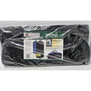WallyBags Lightweight Durable Garment Bag for Travel and Storage Black 52 Inch